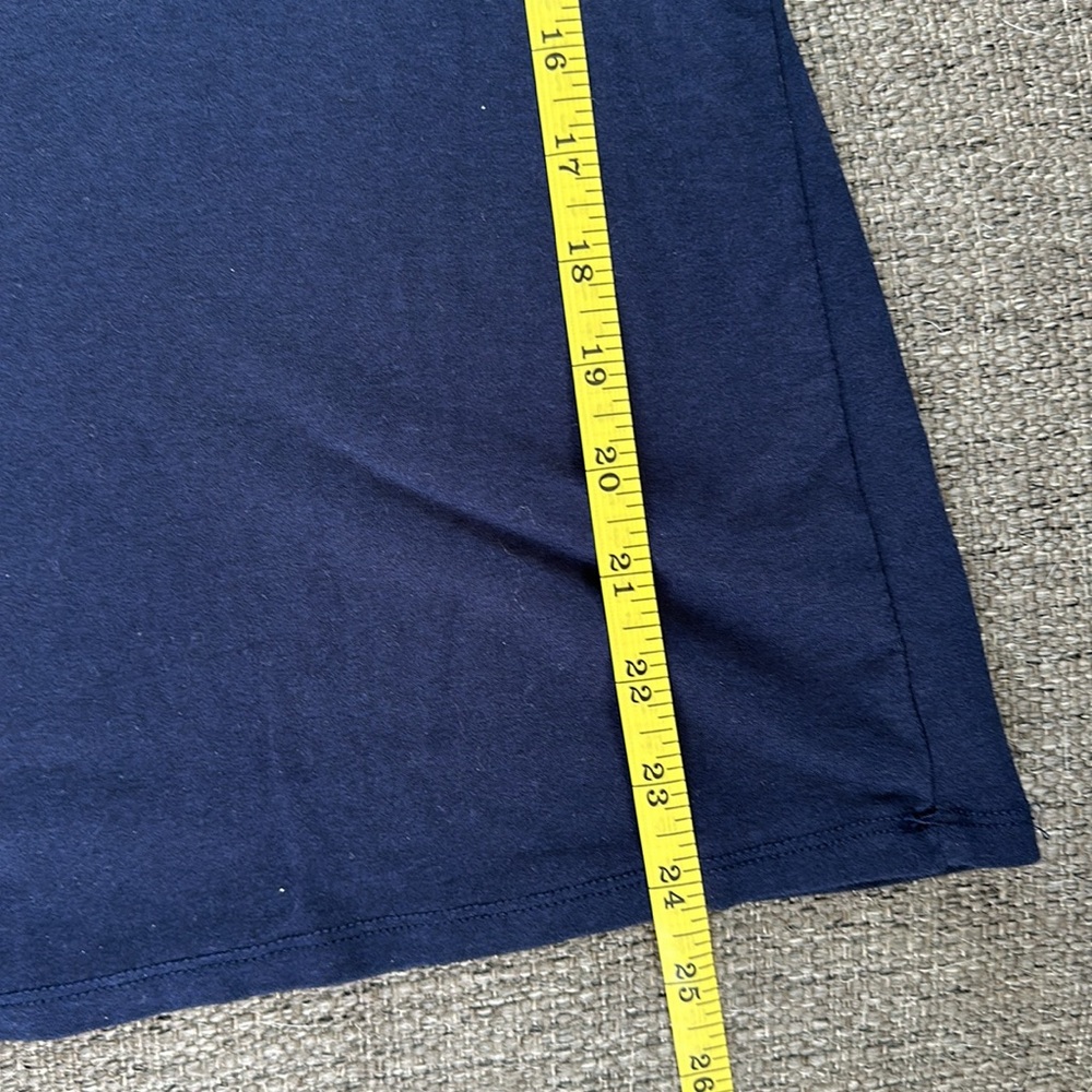 Merona Women’s Pima Cotton Blend Navy Blue Short Sleeve T-Shirt Size Small - Picture 4 of 6